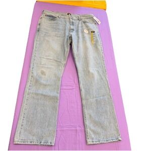 Lee Regular Fit Straight Leg Mens Jeans Blue Wash Size 38x32 RN 130273 Blemish